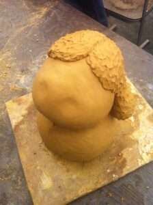 Berta von Flausch - Stonecast sculpture by HerrBerta.art