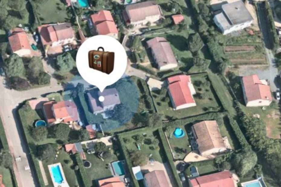 Google maps view of the house the with the location showing